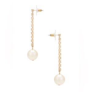 NWT BaubleBar Laney Gold & Pearl Earrings